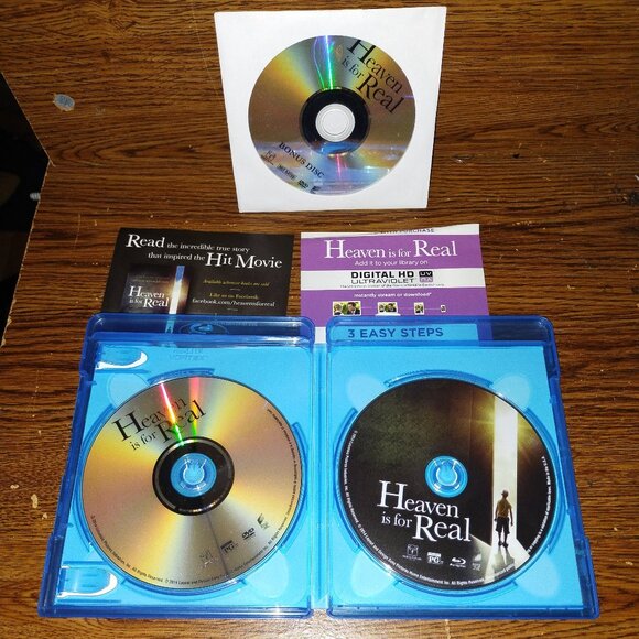 Heaven is for Real (Blu-ray / DVD, 2011, 3-Disc Set) Includes a Bonus Disc too - Picture 2 of 3